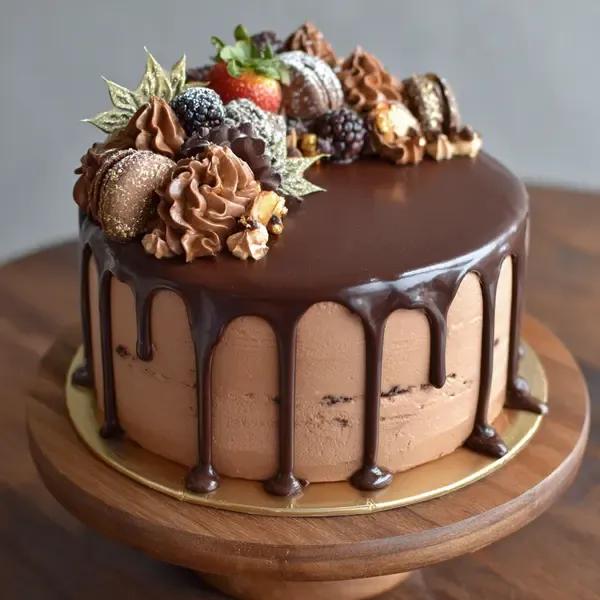 Chocolate Nut Cake (Almond/Peanut/Walnut)